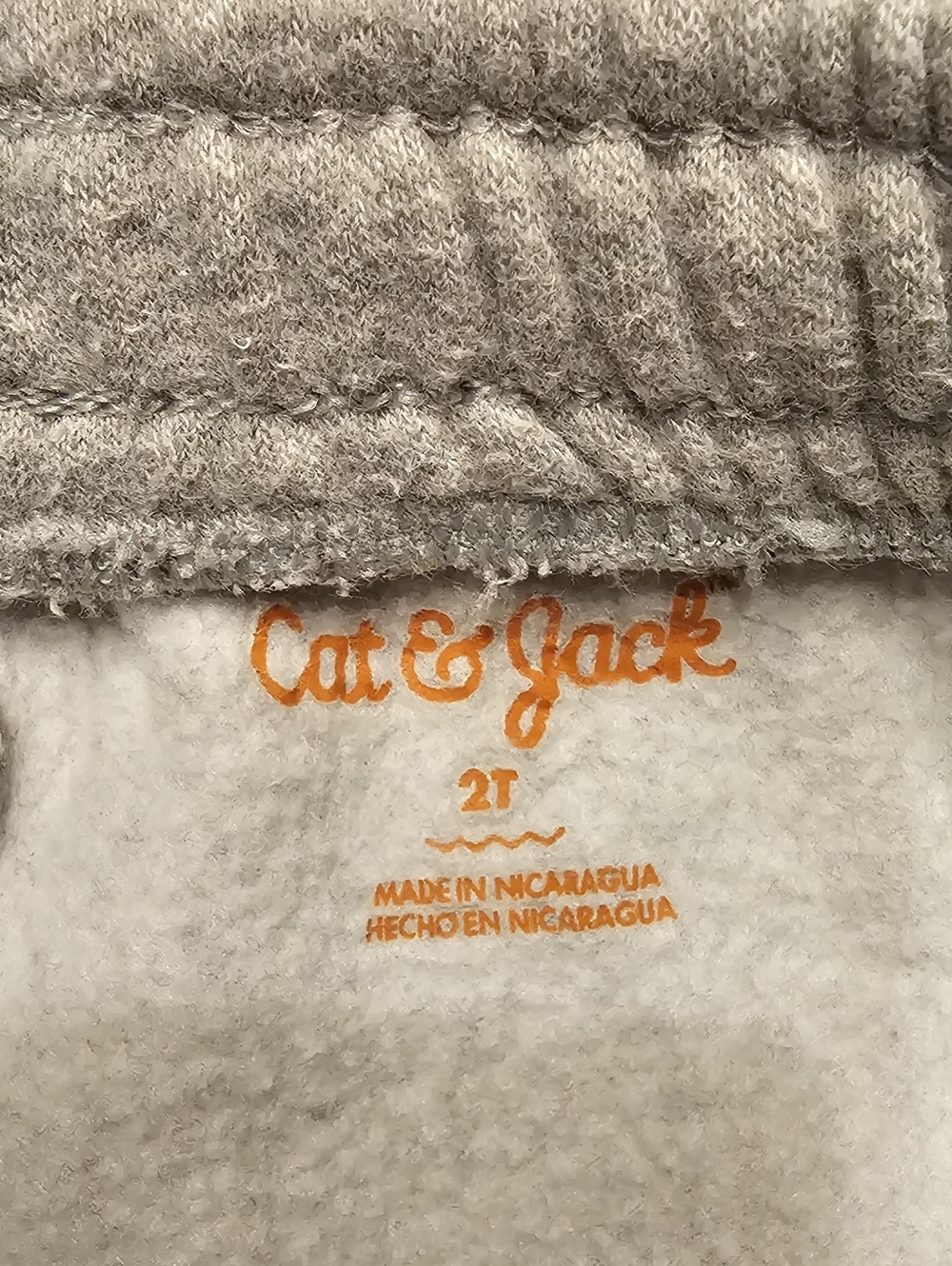 CAT & JACK Kids Gray Elastic-Waist Sweatpants. Size 2T.Excellent Condition! - Picture 3 of 5